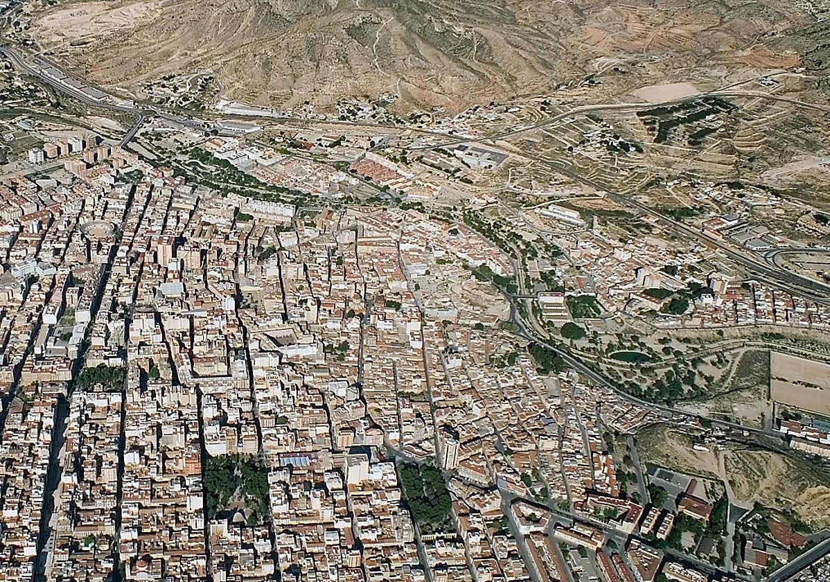 Foto satelital de Elda